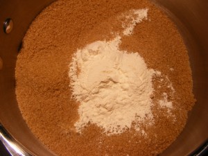 brown sugar and flour
