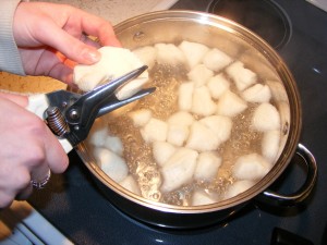 boiling dumplings