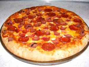 stuffed crust pizza