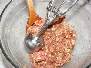 making meat balls