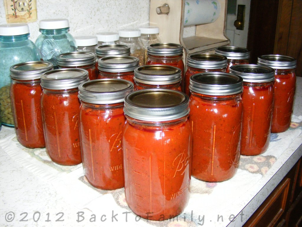 canning meat sauce