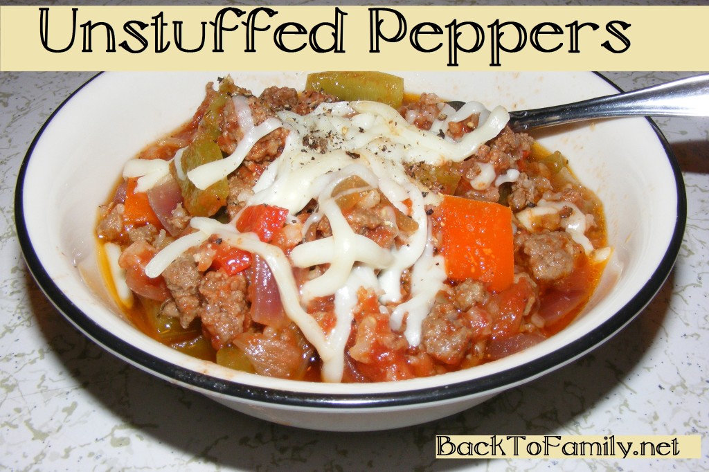 Unstuffed Peppers | BackToFamily.net